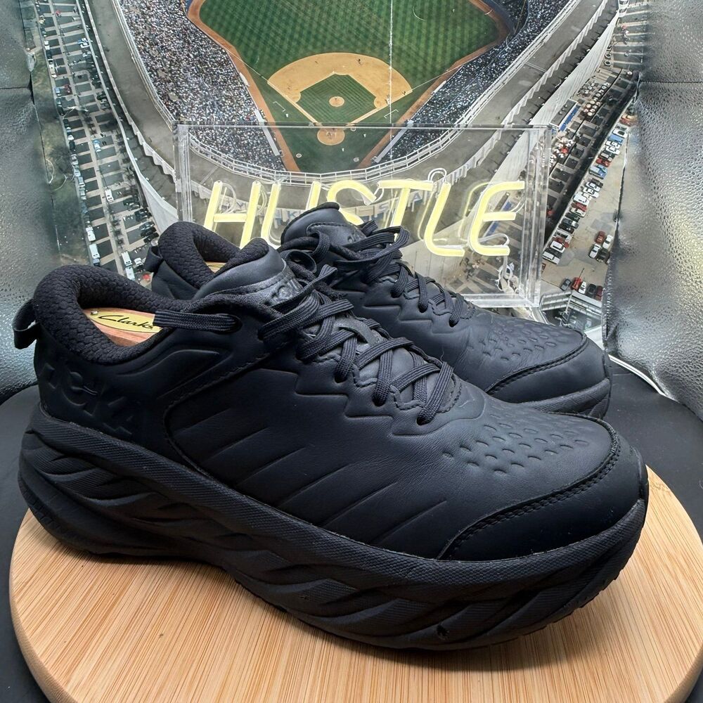 HOKA Men's Bondi SR Running Shoes Black/Black Women’s Size 10